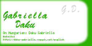 gabriella daku business card